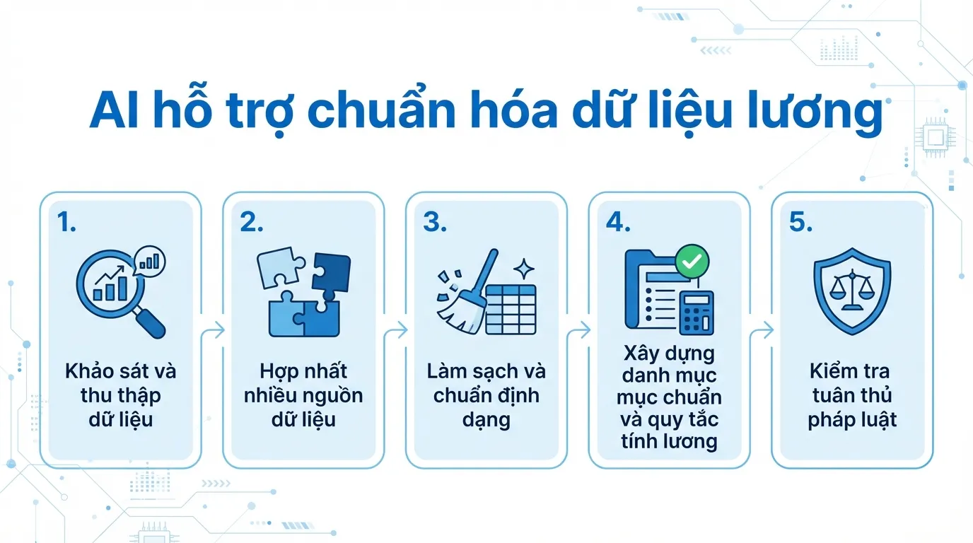 ứng dụng AI trong chuẩn hóa dữ liệu lương nhân sự