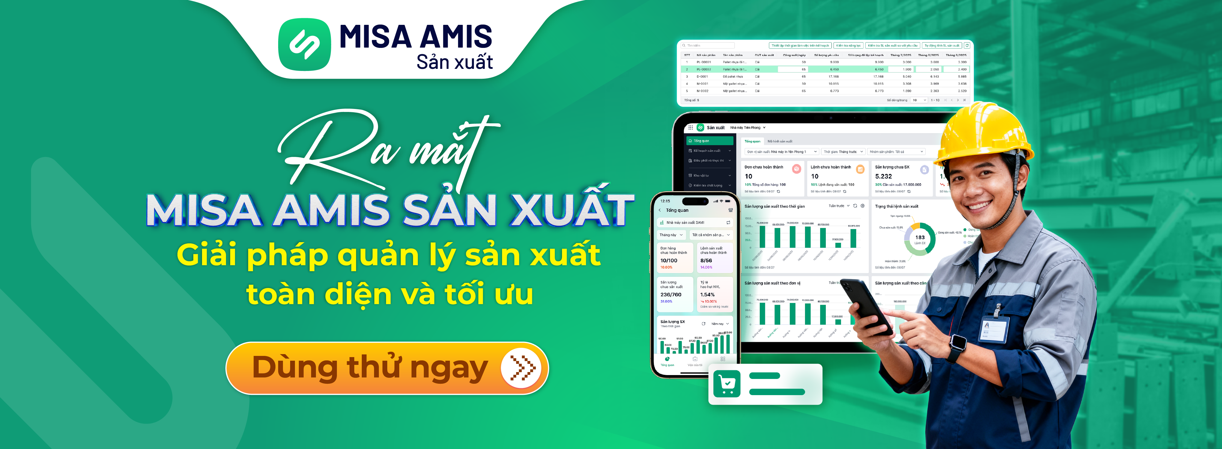 MISA AMIS Sản xuất hỗ trợ tháo gỡ bottleneck trong sản xuất hiện đại