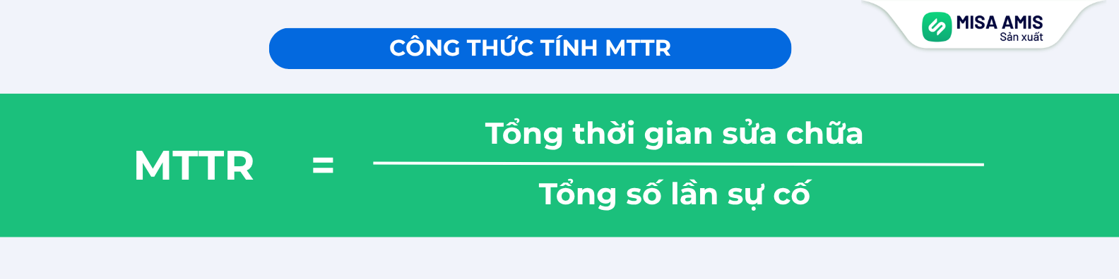 Công thức tính MTTR