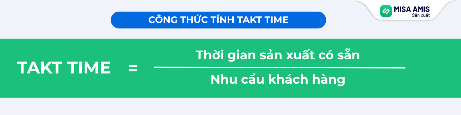 Công thức tính Takt Time