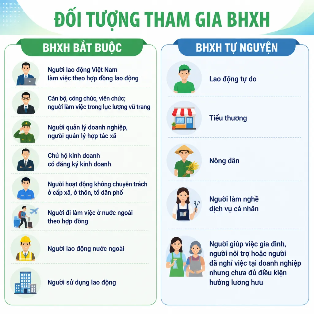 Đối tượng tham gia BHXH