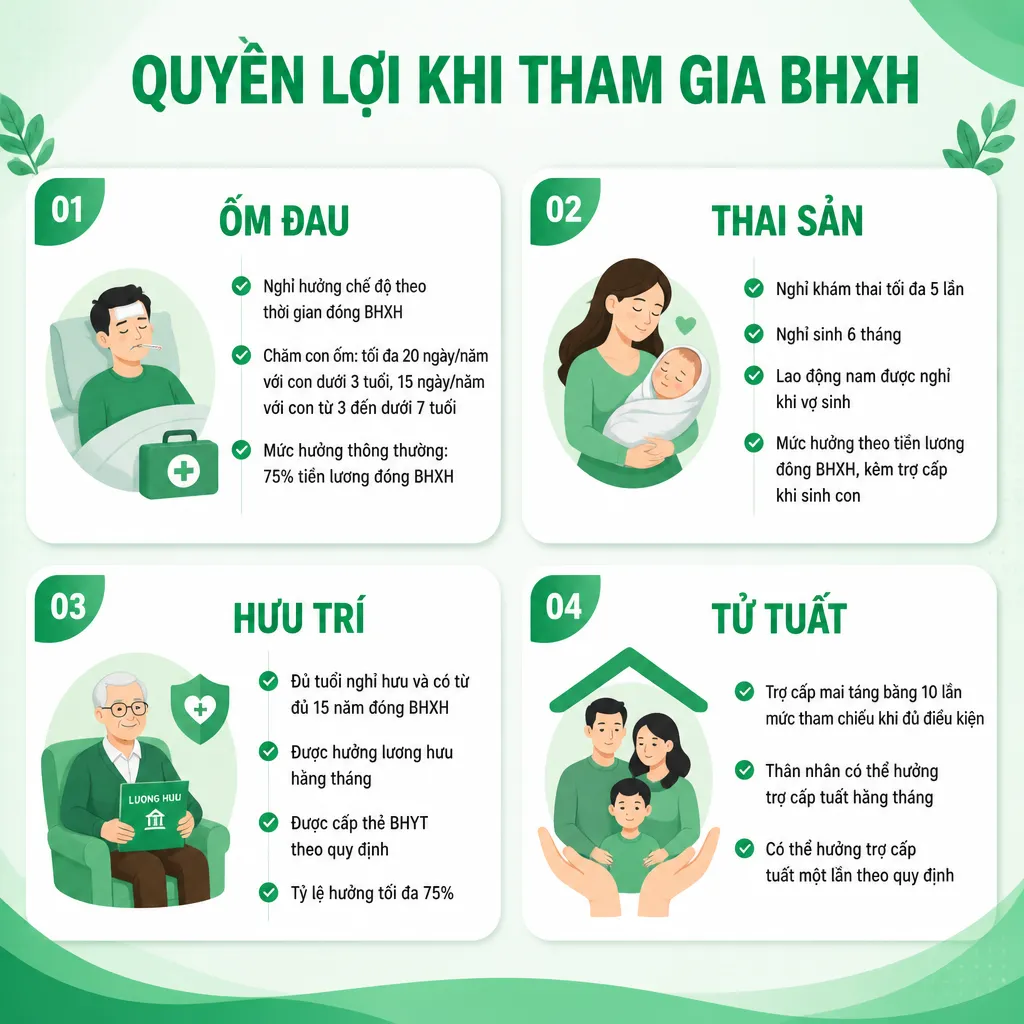 BHXH là lá chắn khi người lao động gặp bất trắc