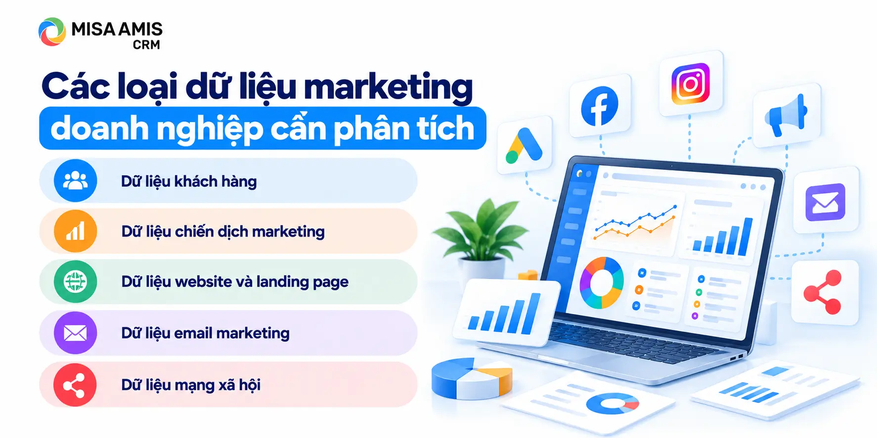 Các loại dữ liệu marketing doanh nghiệp cần phân tích